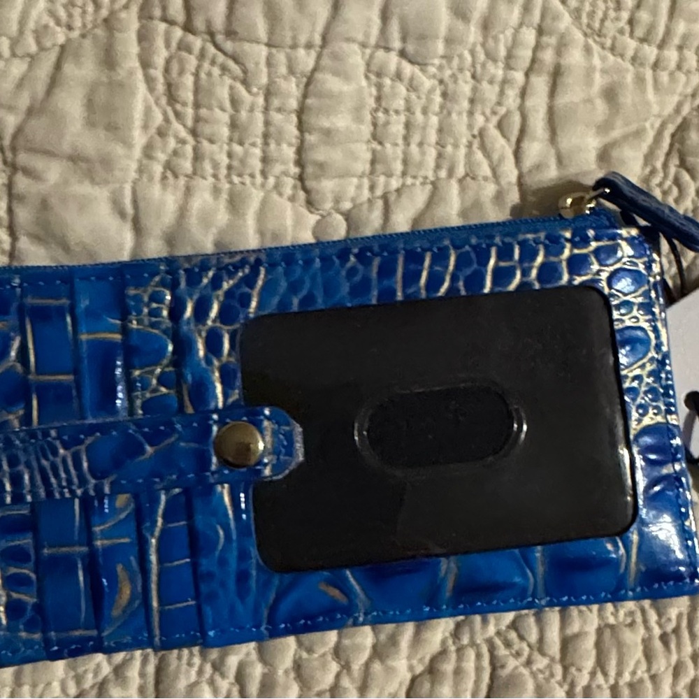 Brahmin Blue Crocodile Pattern Phone Holster